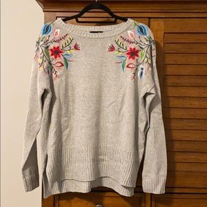 Floral Embroidered Sweater